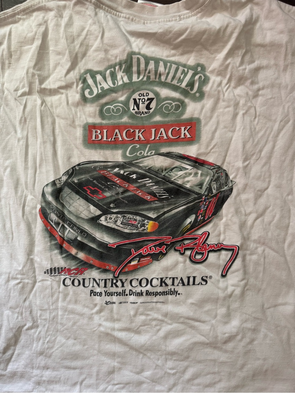 Chase Authentics White Tee with Red and Black Logo